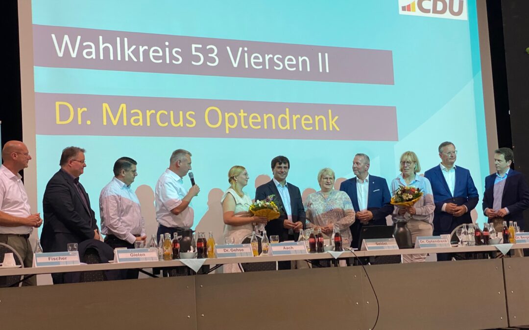 Aufstellungsversammlung der CDU Kreis Vieren und Jubiläumsfest